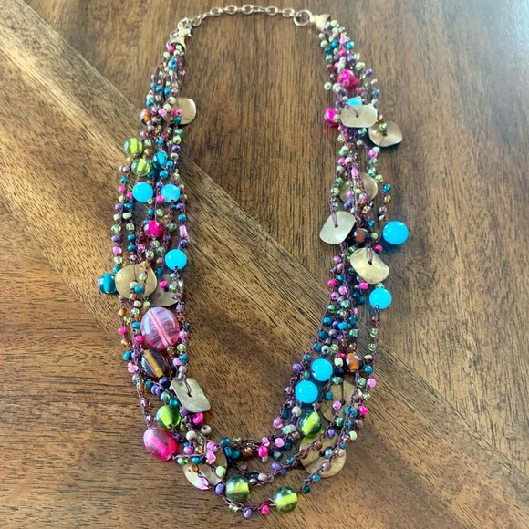 2/$20 or 3:$25 Beaded Statement Necklace - Picture 3 of 5